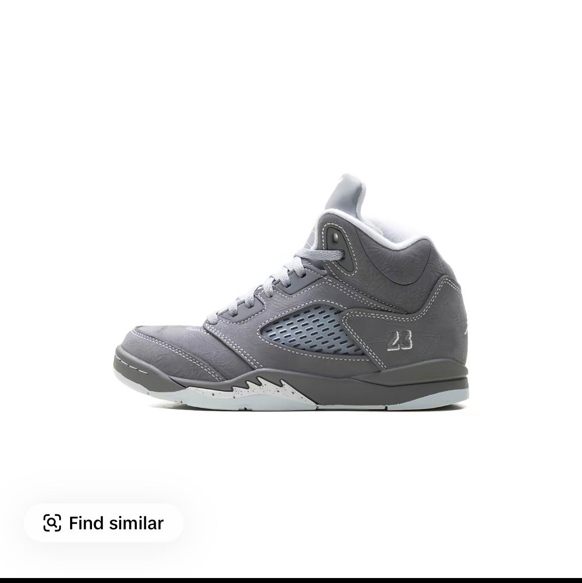 AJ 5 WOLF GREY