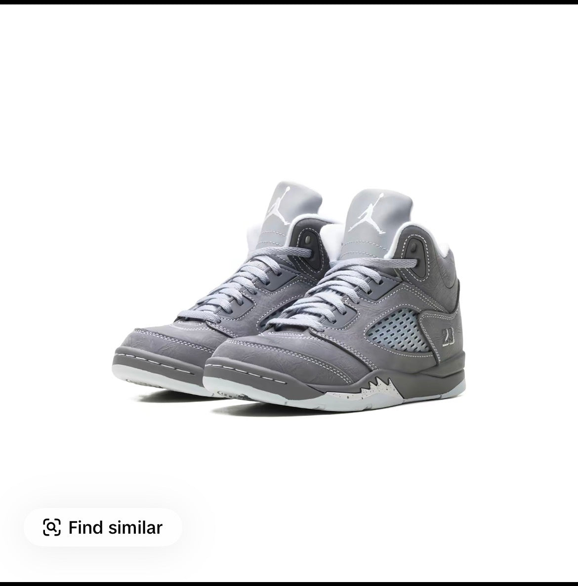 AJ 5 WOLF GREY